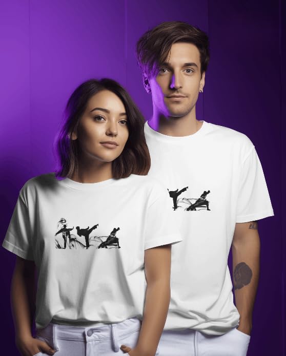 VASAL Comfort-First Taekwondo Top: Unisex Breathable Tee with Sweat-Wicking Dots for Long Sessions (IN, Alpha, M) 2