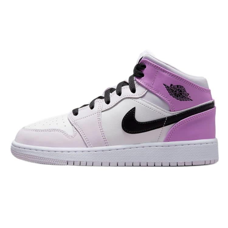 Nike Jordan Air 1 Mid GS Youth DQ8423 501 Barely Grape 6y Barely Grape/Black-white 6 Big Kid
