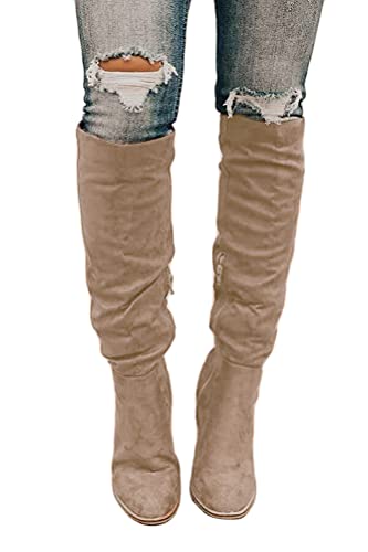 Onsoyours Damen Mode Overknee Stiefel Warme Elegante Seite Zipper Herbst...