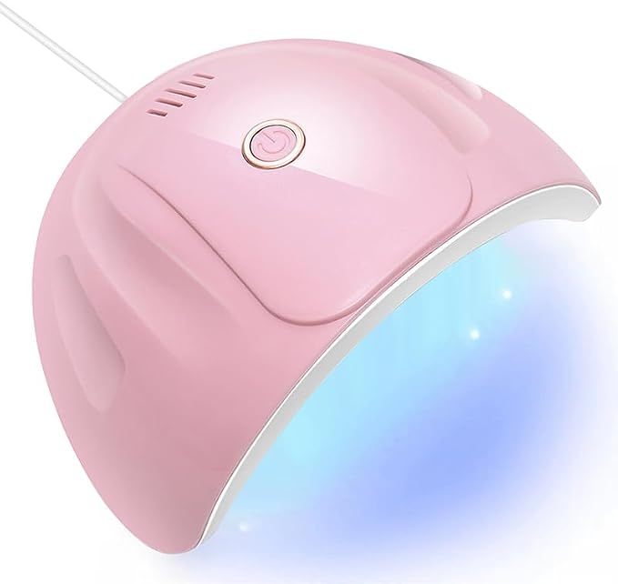 88W UV LED Nail Lamp with Dual Light Source, Infrared Sensor, Quick & Safe Gel Nail Curing at Home or Salon