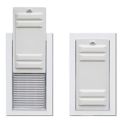 Armor Flex Air Tight Aluminum Frame Pet Doors by High Tech Pet - Dog Door or Cat Door for Door Installation - Magnetic Latching Closure - Medium Dog Doors - Pet Opening: 8.5" X 17.25" - AF2-M