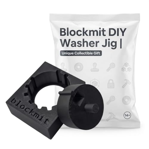 Blockmit DIY Washer Jig - BIP39 Metal Seed Phrase Backup Tool for M8 Washers & 3mm Stamps - Crypto Security Stamping Jig