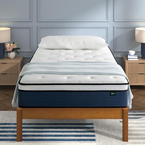 Image of Zinus 10 Inch Comfort Support Hybrid Mattress [New Version], Twin, Fiberglass Free, Medium Plush, Motion Isolation, Certified Safe Foams & Fabric, Mattress in A Box