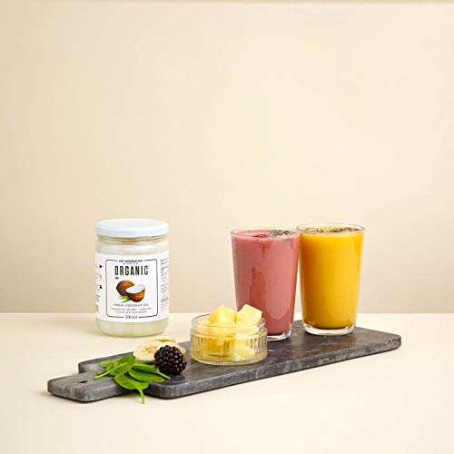 Eat Wholesome Organic Virgin Coconut Oil, 500 ml | Bio kokosöl | Zum Kochen | Backen | Für die hautfeuchtigkeitspflege | Haarspülung