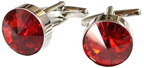 鎌倉カフス工房 シャムスワロフスキー・ラウンドカフス（カフリンクス・カフスボタン） cc021-a-12