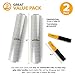 Modern Innovations 15 Inch Clear Stretch Wrap Roll with Handles (2 Rolls-2000 Feet) Heavy Duty Shrink Wrap for Moving, Packing Supplies for Wrapping Furniture, Industrial Plastic Pallet Cling