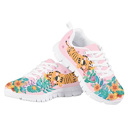 GIFTPUZZ Breathable Running Sneakers Boys Girls Sport Shoes Lace Up Athletic Trainers4