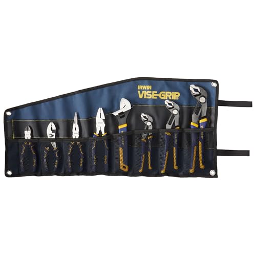 IRWIN Tools VISE-GRIP GrooveLock Pliers Set, 8 Piece, 2078712