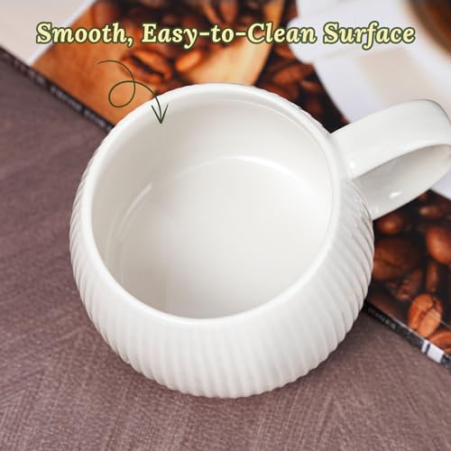 Taza de cerámica con tapa en forma de hongo 12oz miniatura 7
