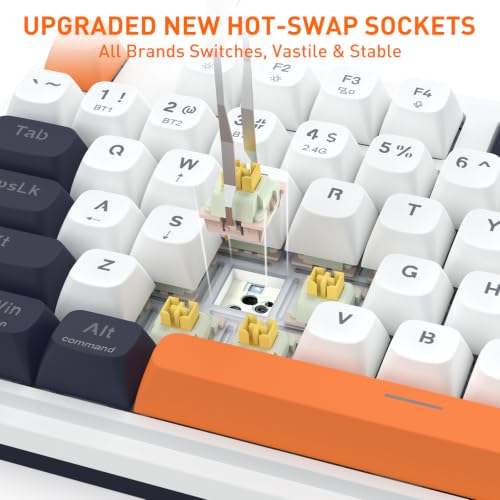 Image of Redragon K745 PRO Wireless 108-Key Gasket RGB Gaming Keyboard, 4 Hotkeys