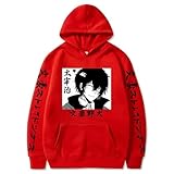 Colección Tokyo Manji - Hoodie Urbano Keisuke Baji X Kazutora Hanemiya, Algodón Mixto para Estilo Diario (Rojo,3XL)