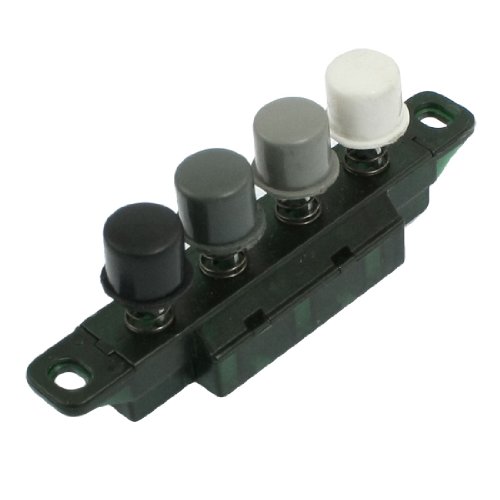 Aexit AC 250V/125V Control electrical 1A 4 Keys Interlock Push Button Switch for Fan