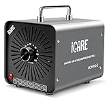 Gerador de ozônio, máquina comercial de ozônio de 48.000 mg/h, eliminador de odores de O3 de alta capacidade, eliminador de odores com temporizador de 120 minutos, purificador de ar para casa, animais