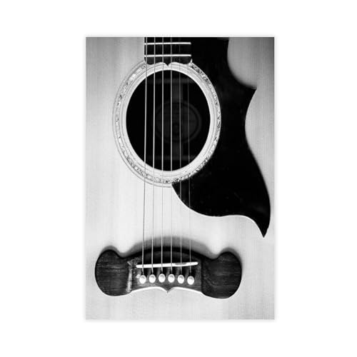 Impression toile musique noire et blanche idée cadeau originale anniversaire 61x91