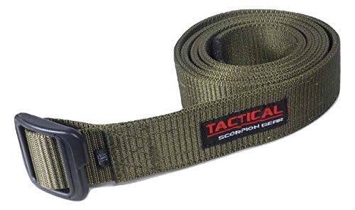 Tactical Scorpion Gear 1.5 inch Riggers Double Layer Webbing Nylon Duty Mens Gun Belt - Color and Size Choices