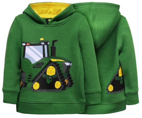 John Deere Green Track Tractor Hoodie Sweatshirt Toddler Sizes 2T 3T 4T