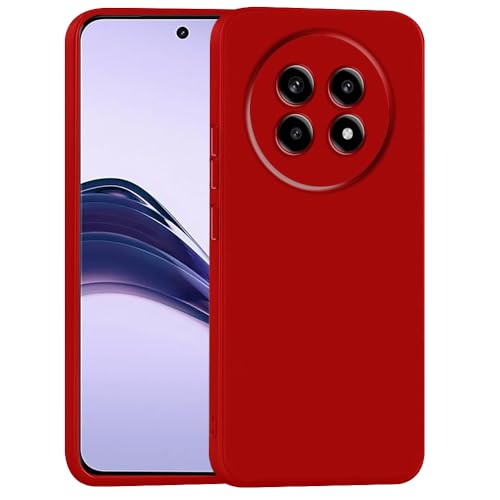Image of Back Cover for Realme 13 Pro 5G / 13 Pro Plus 5G | Full Camera Protection | Premium Liquid Silicon Case | Flexible Bumper Case for Realme 13 Pro 5G / 13 Pro Plus 5G (Red)