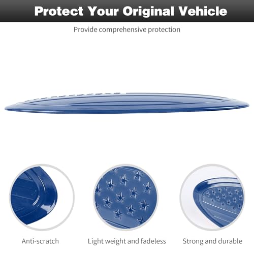 Image of CheroCar for F150 Emblem Cover Trim,Logo Back Badge Decoration Cover Trim Compatible with Ford F150 F-150,Blue