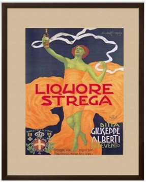 "Liquore Strega" By Alberto Chappuis Professionally Framed Art Print