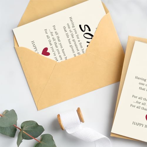 image for WowBefun To My Son, Birthday Card for Son, Son Birthday Card, Birthday