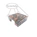 Acrylic Self Stick Memo Holder Tortoise Leopard Notes Cube Cards Pad Dispenser Case 5mm Super Thick 3.5x3.3 Inch for Office Home School Elegant Desk Accessory (Tortoise)