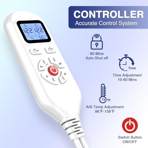 Heated Gloves for Arthritis Hands - Electric Heating Mittens 30s Fast Heat Therapy for Carpal Tunnel Pain Relief - Hand Heating Pad Treatment Wrist Fingers 10-90Min Auto Shut Off & 86℉-158℉ Temp