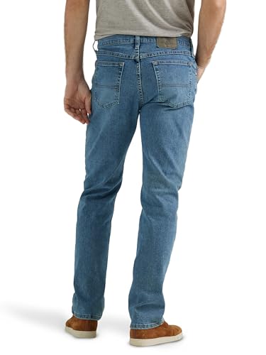 Foto de Wrangler Authentics - Jeans clásicos de corte regular con 5 bolsillos para hombre, mezclilla flexible (imagen 4)