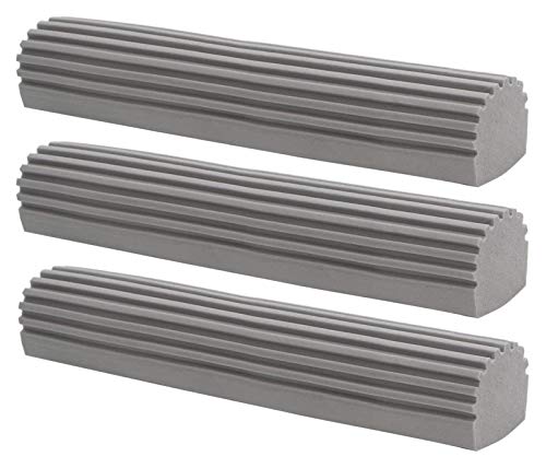 Seupeak Super Absorbent PVA Sponge Mop Head Refills - Pack of 3, Replacement for MR. SIGA PVA Sponge Mop SJ21533, Size: 30.5cm, Grey