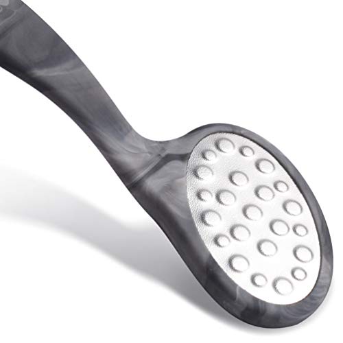 FRCOLOR Lima Do Pé Pés de Aço Inoxidí¡vel Raspador de Pé Longo Manipulado Removedor de Calos Pedicur