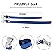 4PCS Drywall Stilts Straps, Adjustable Drywall Foot Band Straps Kit,Replacement Part for Stilts, 4 Shoe Straps + 8 Screws + 8 Spacers, Blue