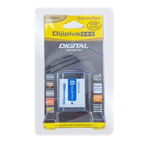Image of Dijipluss ++ NP-BD1 Camera Battery Compatible with Sony Cyber-Shot DSC-T2, DSC-T70, DSC-T77, DSC-T90, DSC-T200, DSC-T300, DSC-T500, DSC-T700, DSC-T900, DSC-TX1, DSC-TX1H, DSC-TX1N (2500 mah)