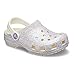 Crocs Unisex-Child Classic Glitter Clogs | Sparkly Shoes for Kids, Oyster, 11 Little Kid