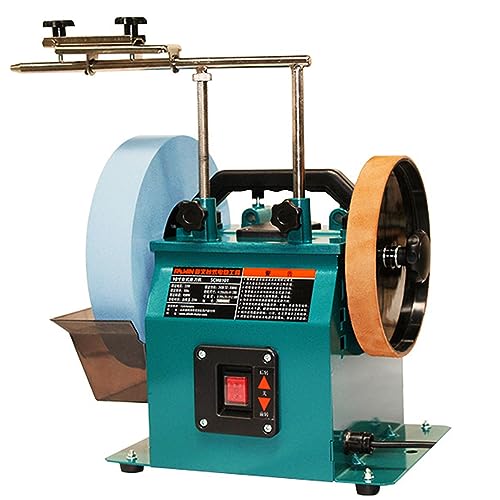 LVSEWOA Affûteur de Couteaux électrique à Refroidissement par Eau bidirectionnel, broyeur à Pierre Humide/Sec, réservoir pour affûter Les Ciseaux et Les Lames de Rabot