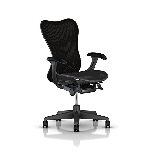 Image of Herman Miller Mirra 2 Task Chair: Black Latitude with Butterfly Suspension Back