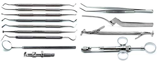 Dental Amalgam & Composite Tray Setup Stainless Steel Instruments Set Of 13 #TOP1