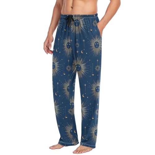 Abstract Sun Men’s Pajama Bottoms Straight Leg Lounge Pants with Soft Touch Fabric4