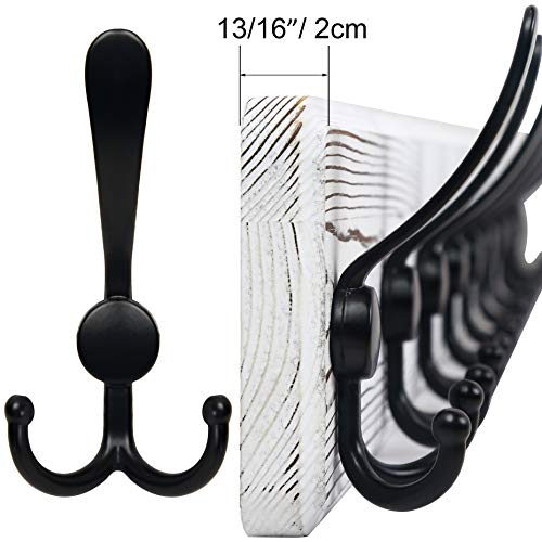 Image of SKOLOO Rustic Wall Mounted Coat Rack: 16 inch Stud Spacing, Pine Real Wood Plank Wall Coat Rack with 5 Triple Hooks, Farmhouse Coat Hanger Wall Mount for Hanging Backpack Jacket Coat Hat