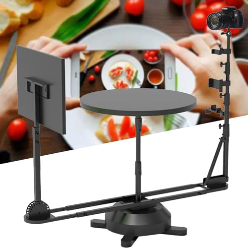 Image of Photography Turntable, 360 Photo Booth Video Equipment, Panoramic Photography Platform, Spinning Camera Slider for Product Photography, Commercial Video (Electric)