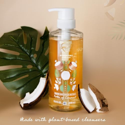 Safeguard Hydrating Liquid Hand Soap, Coconut Scent, Made with Plant Based Cleansers, 15.5 oz