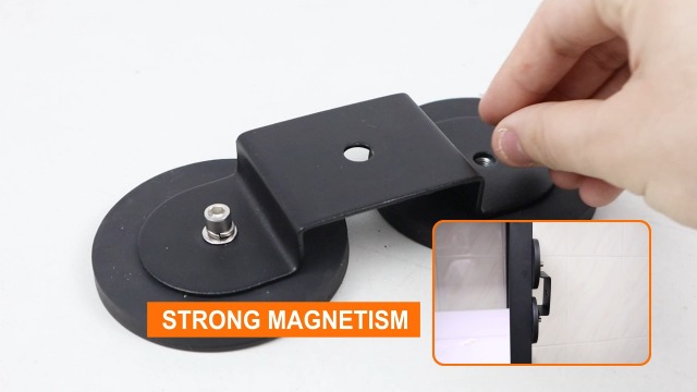 YOJZMA - 2 Supports Magnétiques Universels Puissants Pour Barres LED Et Feux De Travail - Pour Capot, Toit De 4x4, SUV, Camion