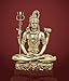 Gangesindia® Brass Shiva Meditation Idol Lord Mahadev, Bholenath Statue for Home & Office, Temple Room Decoration, Pooja House Warming and Best Gift Idol (Lord Shiva 3