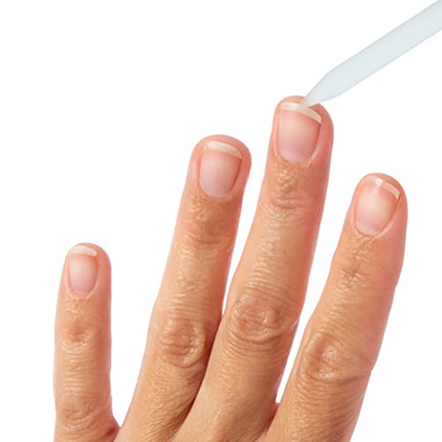 TRIM Dual Ended Glass Cuticle Tool with Storage Case – Gently Removes Cuticles and Cleans Under Nails – Made from Long-Lasting Non-Porous Glass – Easy to Wash Away Debris