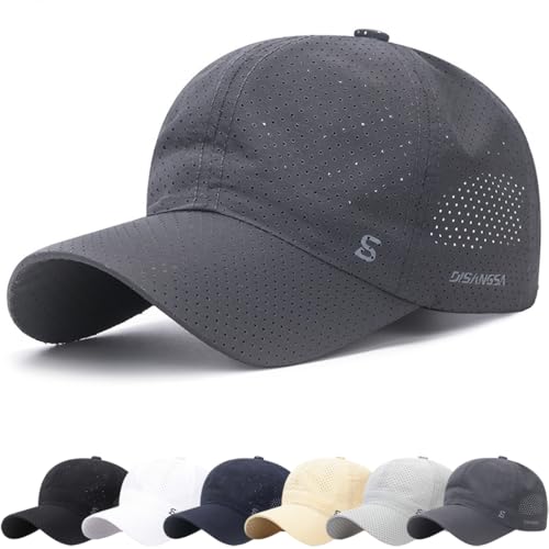 Gorra de béisbol Unisex Clásico Algodón Gorra el Sol Sombrero Moda Running Hombre Mujer Ajustable Gorras Verano Padel Tenis Golf Senderismo Protege del Sol y la Lluvia
