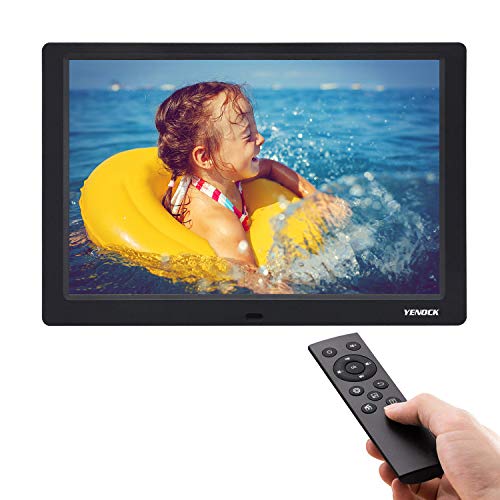 YENOCK Digital Picture Frame, 10.1 Inch IPS Screen Digital Photo Frame 1280×800 Pixels