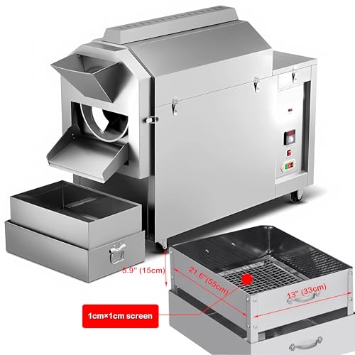 INTSUPERMAI Commercial Bean Roaster 25kg Capacity