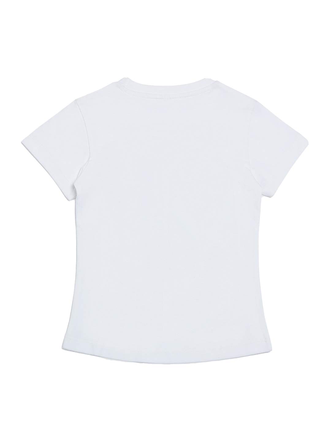 DOOR74 Girls White OK Printed Round Neck Tshirt offers donot miss 2 DOOR74 Girls White OK Printed Round Neck Tshirt offers donot miss