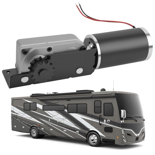 ZONFANT RV Slide Out Motor & Gear Housing Compatible with BAL Accu-Slide Cable Slide Out System RV Slide Out Gear Box and High Output Motor Replace#225008 R25076-1 R25075