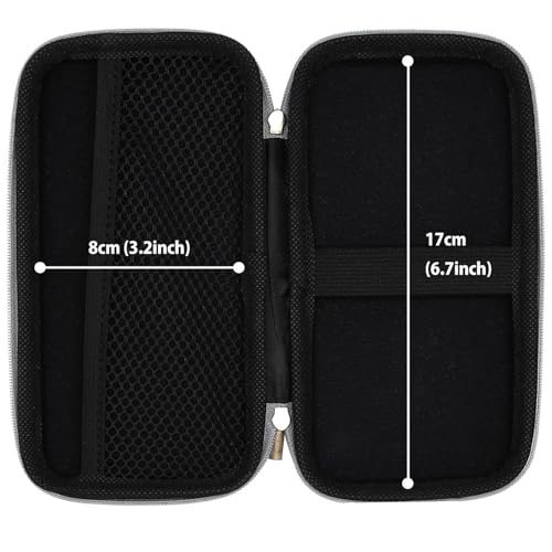 Image of iMangoo Travel Essential Electronics Organizer Charger Case Carrying Pouch | 6.5x3.2x1 inch Power Bank Tech Accessories Protective Storage Shockproof Portable Purse Men Women School Office Trips Must Have
