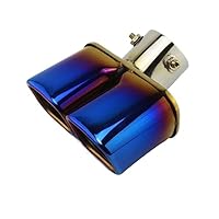 Homanpp Auto Dual Outlet Achterlichten Keel Uitlaat Tip Escapepipe Voor Hyundai Voor Tucson 2013 2014 2015 2016 Silencer Uitlaat Uitlaat Eindpijp Auto-uitlaatpijpen uitlaatsierstuk (Color : 3