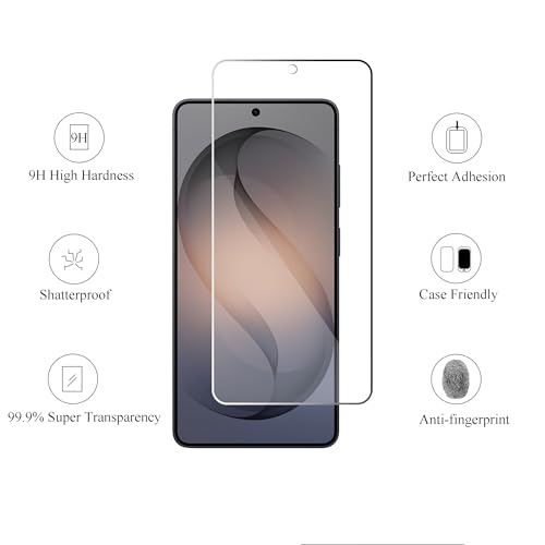 Image of Ailun Glass Screen Protector for Galaxy S26 Ultra [6.9 Inch] 3Pack + 2Pack Camera Lens Tempered Glass Fingerprint Unlock 0.25mm Ultra Clear Anti-Scratch Case Friendly [Not For S26 /S26 Plus]